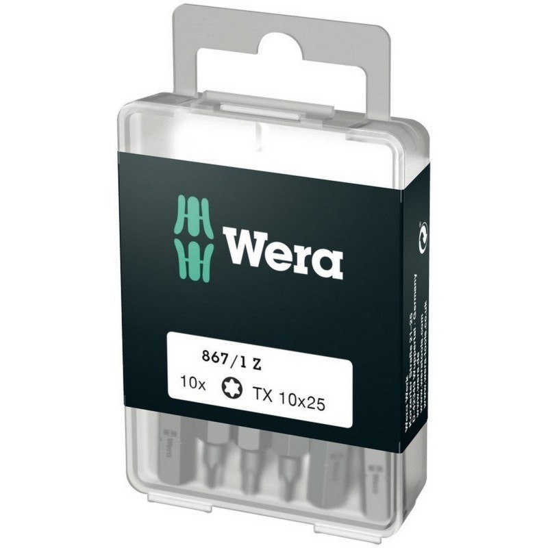Wera 867/1 Z Torx Bits Uç 25mm TX10 10 Adet 05072406001