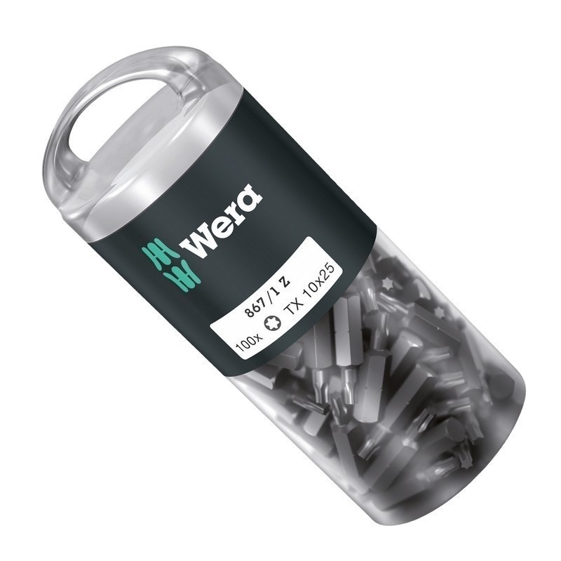Wera 867/1 Z Torx Bits Uç 25mm TX10 100 Adet 05072446001