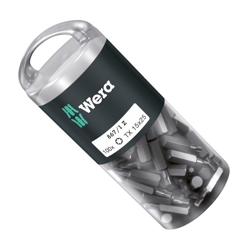 Wera 867/1 Z Torx Bits Uç 25mm TX15 100 Adet 05072447001