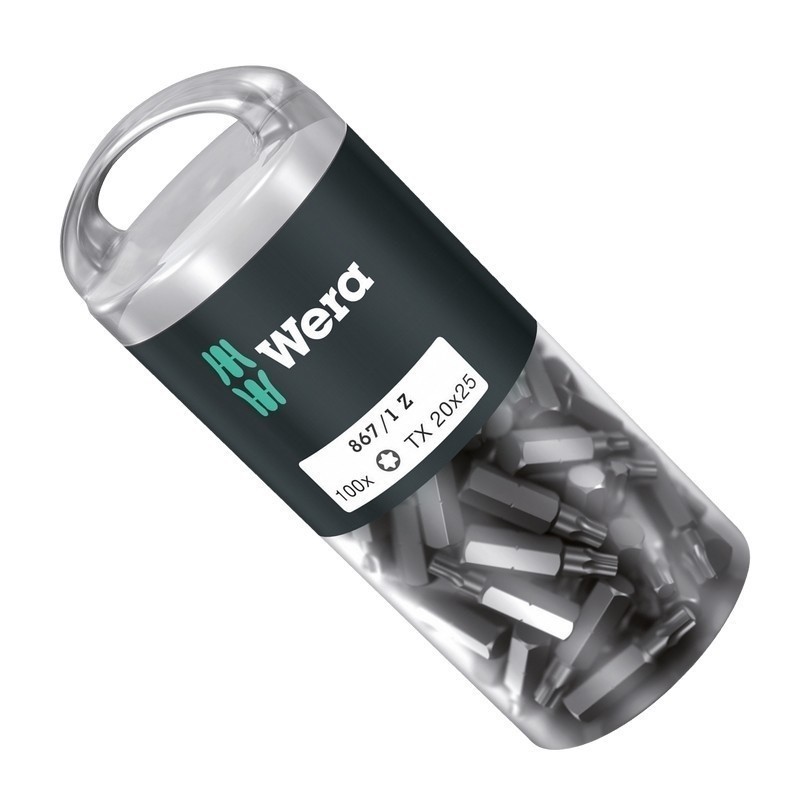 Wera 867/1 Z Torx Bits Uç 25mm TX20 100 Adet 05072448001