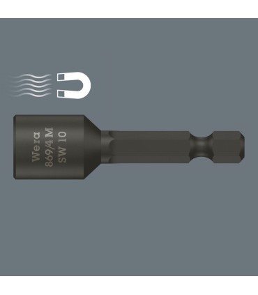 Wera 869/4 M Nutsetter Bits Bağlantılı Lokma Mıknatıslı 50x12mm 05060427001