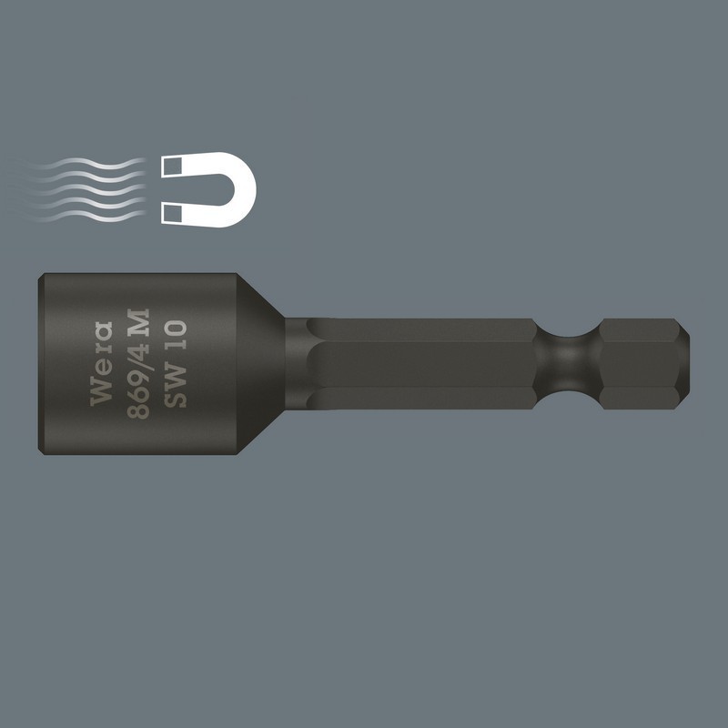 Wera 869/4 M Nutsetter Bits Bağlantılı Lokma Mıknatıslı 65x13mm 05060240001