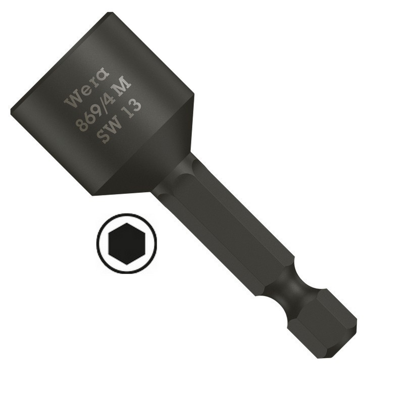Wera 869/4 M Nutsetter Bits Bağlantılı Lokma Seti Mıknatıslı 8P 05073495001