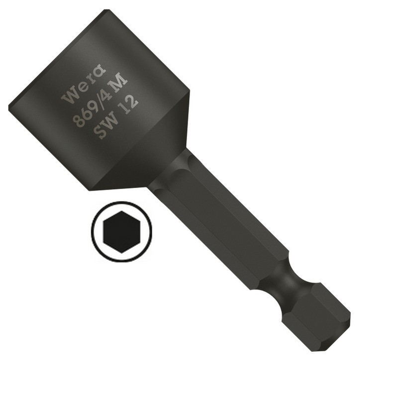 Wera 869/4 Nutsetter Bits Bağlantılı Lokma 50x13mm 05060408001
