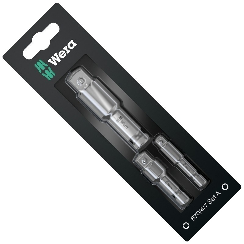 Wera 870/4/7 Bits Lokma Çevirici Seti 05073200001