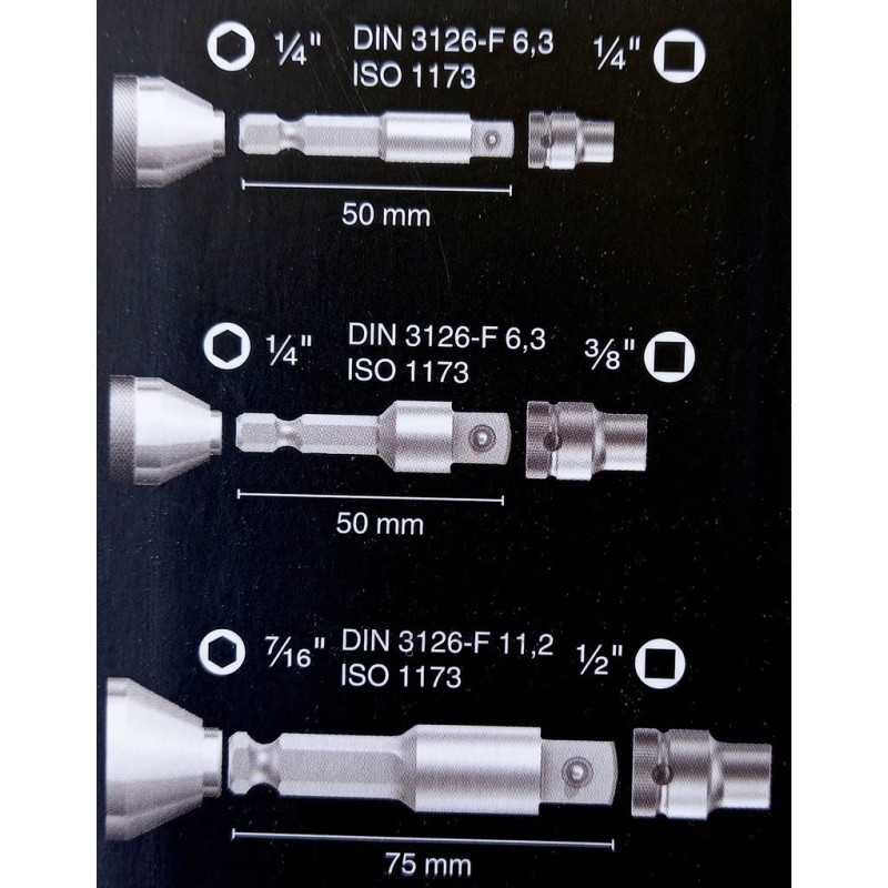 Wera 870/4/7 Bits Lokma Çevirici Seti 05073200001