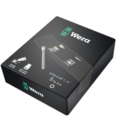 Wera 8740 A HF Zyklop 1/4" Lokma HexPlus Bits 10mm 5li 05003345001