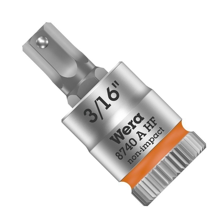 Wera 8740 A HF Zyklop 1/4" Lokma HexPlus Bits 28mm 3/16" 05003386001