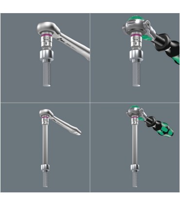 Wera 8740 A HF Zyklop 1/4" Lokma HexPlus Bits 28mm 3/16" 05003386001