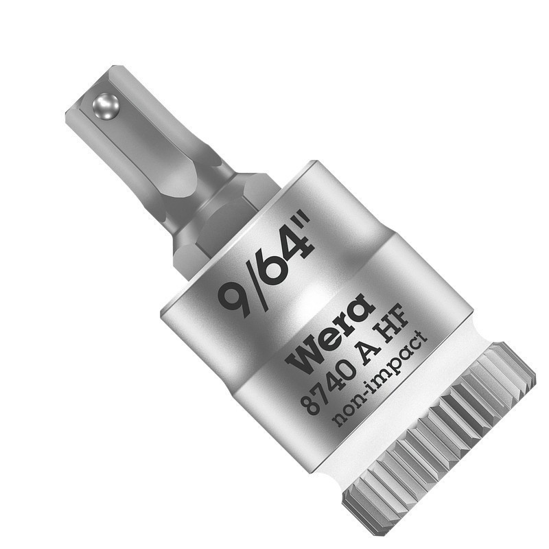Wera 8740 A HF Zyklop 1/4" Lokma HexPlus Bits 28mm 9/64" 05003384001