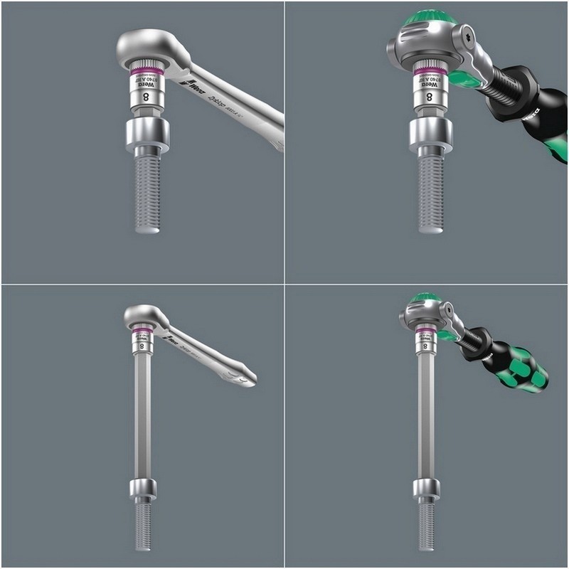 Wera 8740 A HF Zyklop 1/4" Lokma HexPlus Bits 28mm Set 05003881001