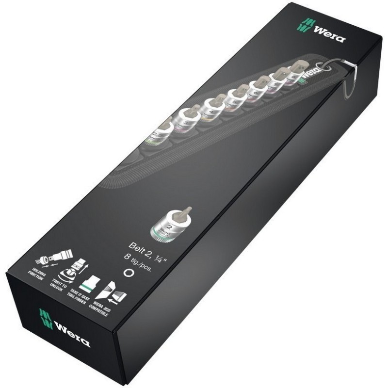 Wera 8740 A HF Zyklop 1/4" Lokma HexPlus Bits 28mm Set 05003881001