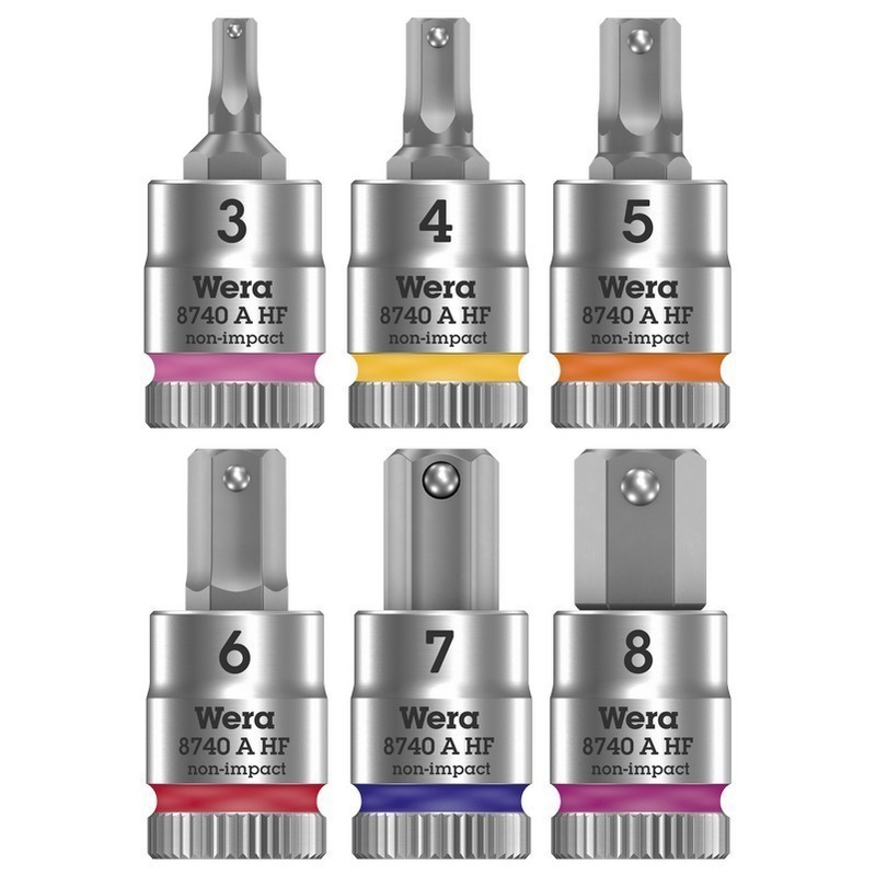 Wera 8740 A HF Zyklop 1/4" Lokma HexPlus Bits 28x5mm 05003335001