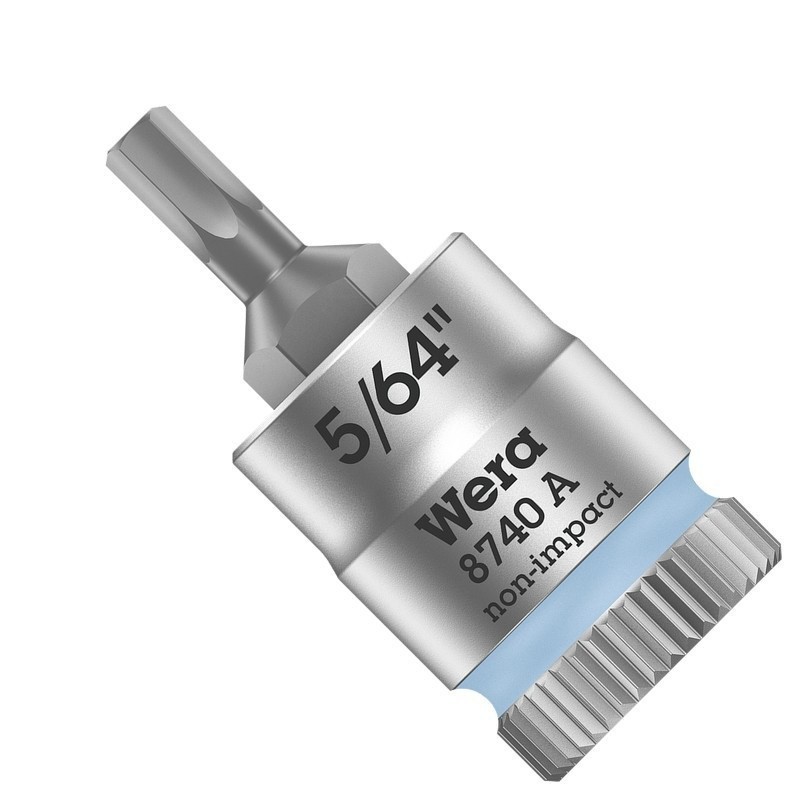 Wera 8740 A Zyklop 1/4" Lokma HexPlus Bits 28mm 5/64" 05003380001
