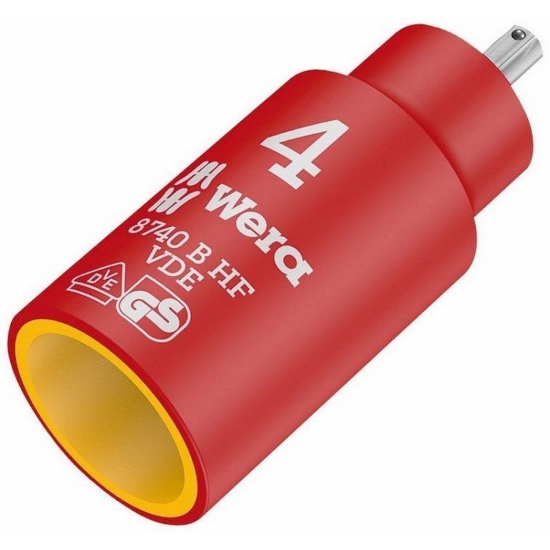 Wera 8740 B VDE HF İzole 3/8" Lokma HexPlus Bits 4mm 05004900001