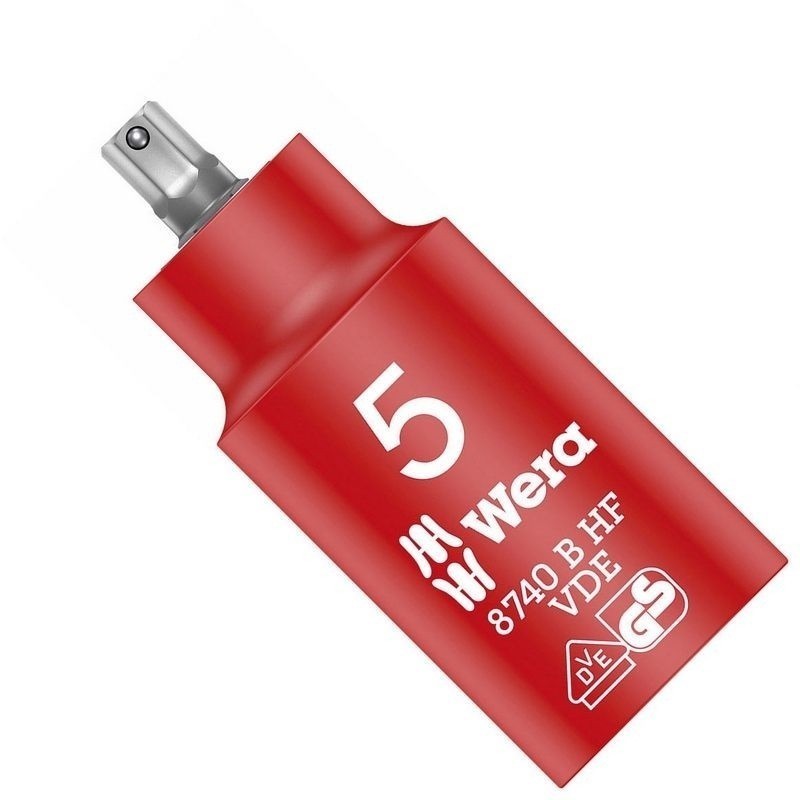 Wera 8740 B VDE HF İzole 3/8" Lokma HexPlus Bits 5mm 05004901001