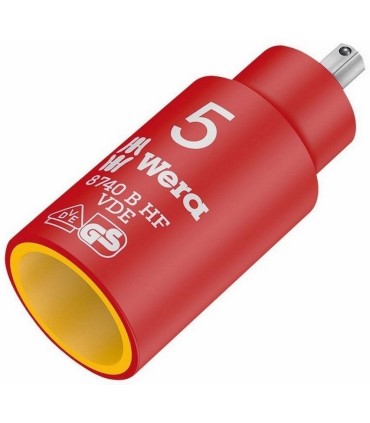 Wera 8740 B VDE HF İzole 3/8" Lokma HexPlus Bits 5mm 05004901001