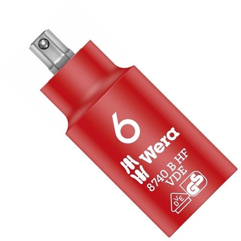 Wera 8740 B VDE HF İzole 3/8" Lokma HexPlus Bits 6mm 05004902001