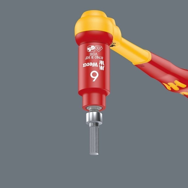 Wera 8740 B VDE HF İzole 3/8" Lokma HexPlus Bits 6mm 05004902001