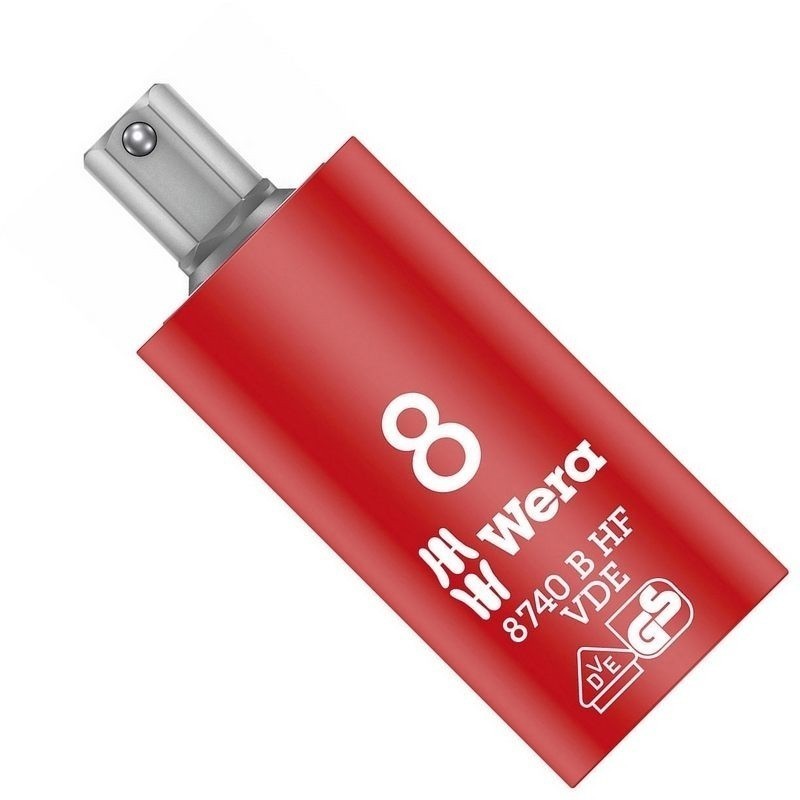 Wera 8740 B VDE HF İzole 3/8" Lokma HexPlus Bits 8mm 05004903001