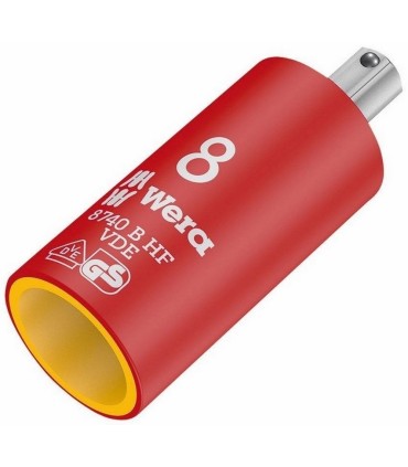 Wera 8740 B VDE HF İzole 3/8" Lokma HexPlus Bits 8mm 05004903001