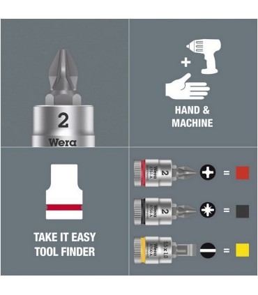 Wera 8751 A Zyklop 1/4" Lokma Yıldız Bits 28mm PH3 05003352001