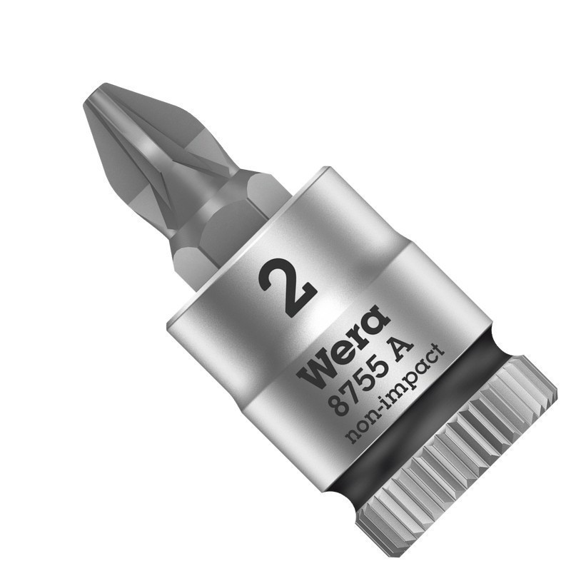 Wera 8755 A Zyklop 1/4" Lokma Pozidriv Bits 28mm PZ2 05003354001