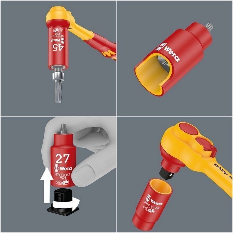 Wera 8760 B VDE HF İzole 3/8" Lokma Multipoint Bits M10 05004941001