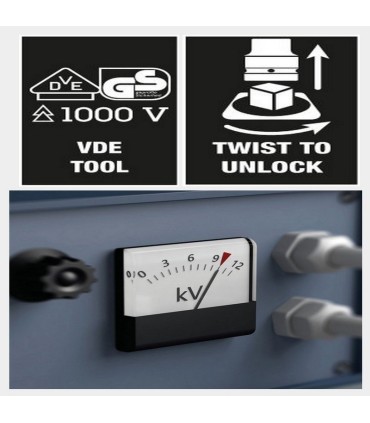 Wera 8760 B VDE HF İzole 3/8" Lokma Multipoint Bits M10 05004941001