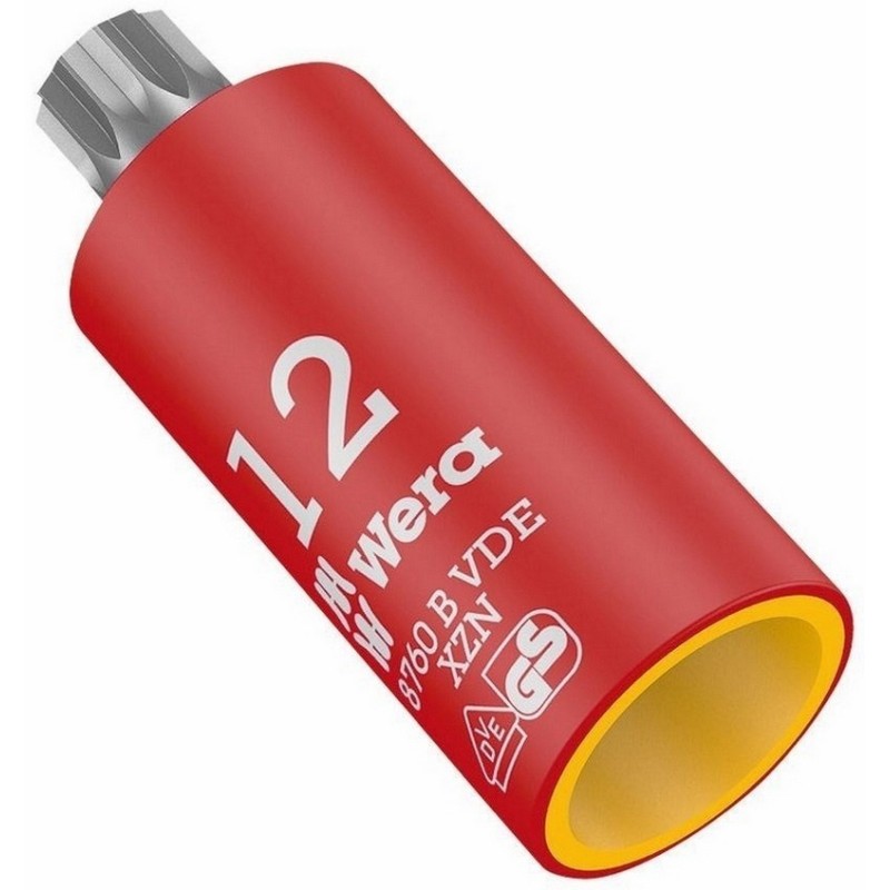 Wera 8760 B VDE HF İzole 3/8" Lokma Multipoint Bits M12 05004942001