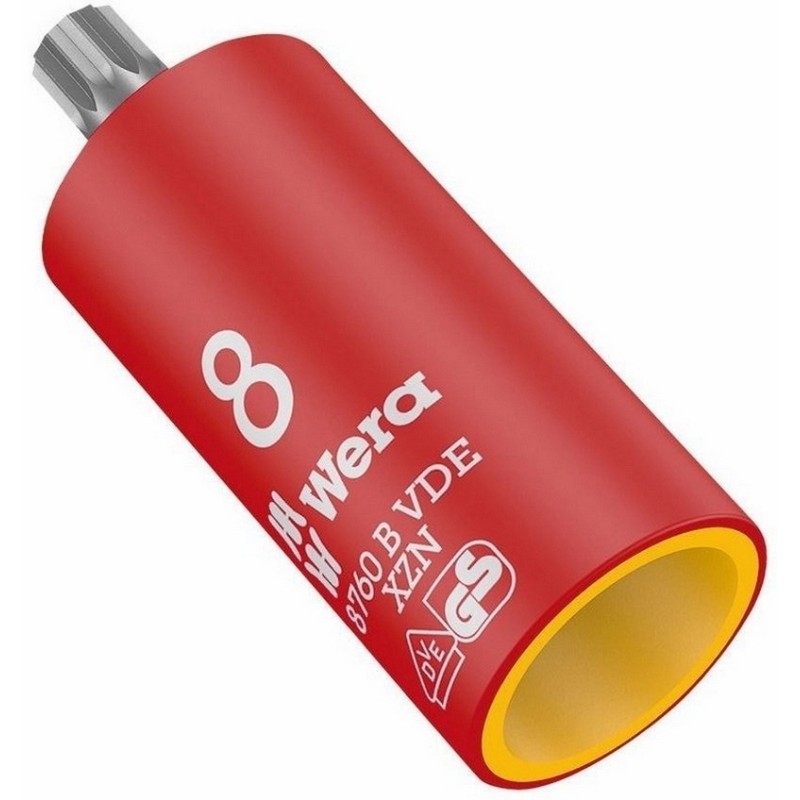 Wera 8760 B VDE HF İzole 3/8" Lokma Multipoint Bits M8 05004940001