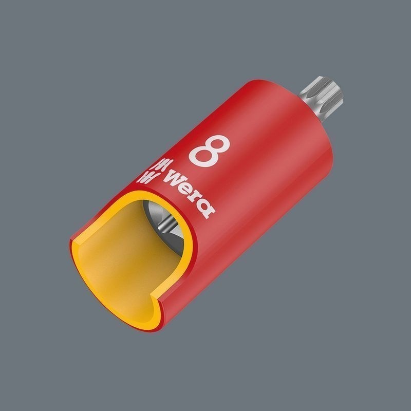 Wera 8760 B VDE HF İzole 3/8" Lokma Multipoint Bits M8 05004940001