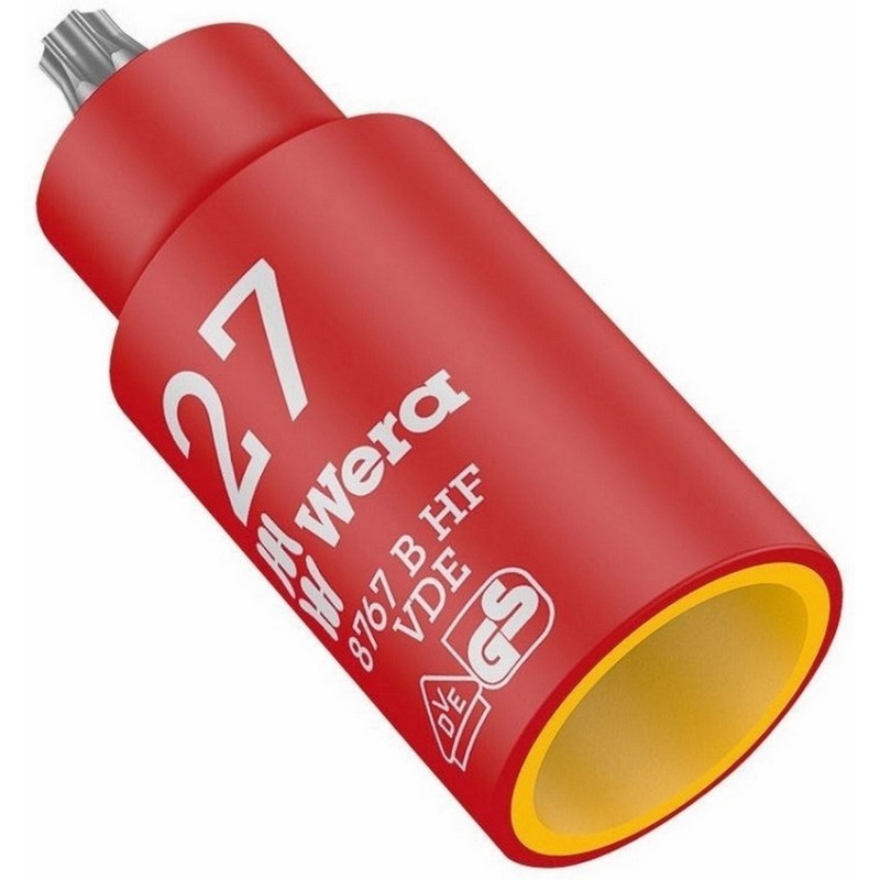 Wera 8767 B VDE HF İzole 3/8" Lokma Torx Bits TX27 05004922001