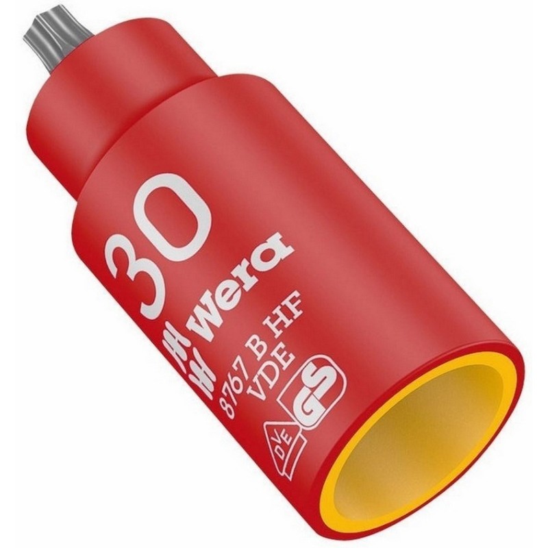 Wera 8767 B VDE HF İzole 3/8" Lokma Torx Bits TX30 05004923001