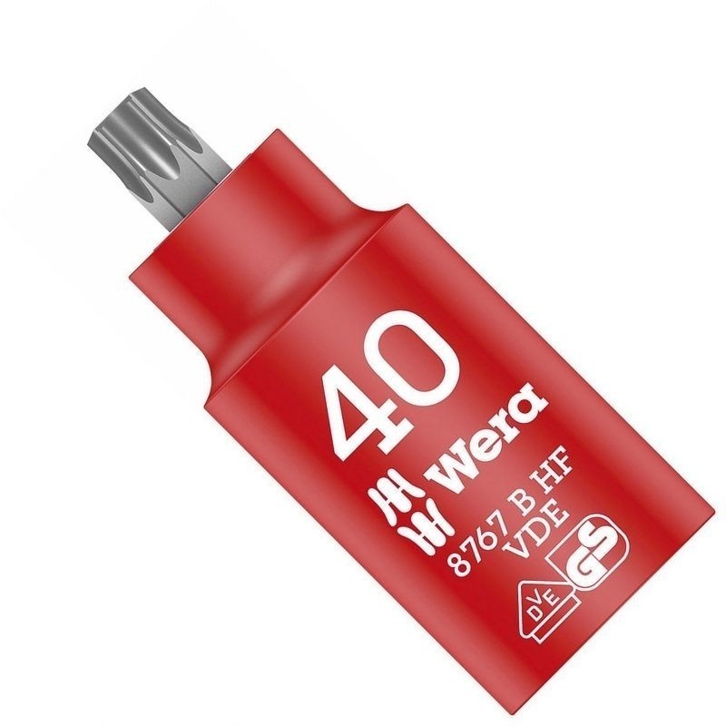 Wera 8767 B VDE HF İzole 3/8" Lokma Torx Bits TX40 05004924001