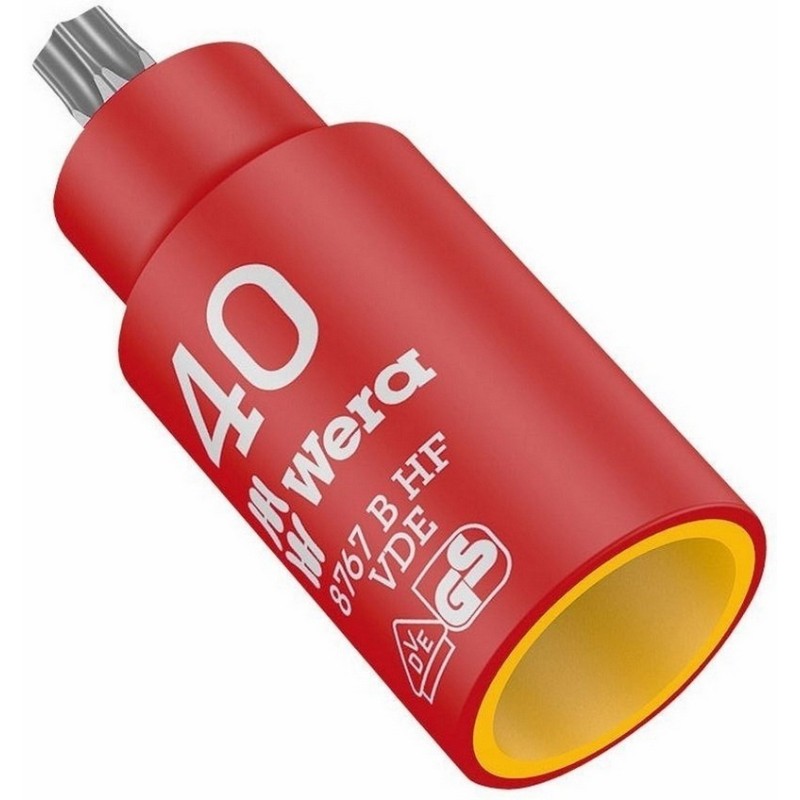 Wera 8767 B VDE HF İzole 3/8" Lokma Torx Bits TX40 05004924001