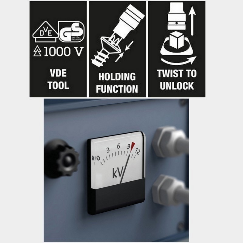Wera 8767 B VDE HF İzole 3/8" Lokma Torx Bits TX40 05004924001