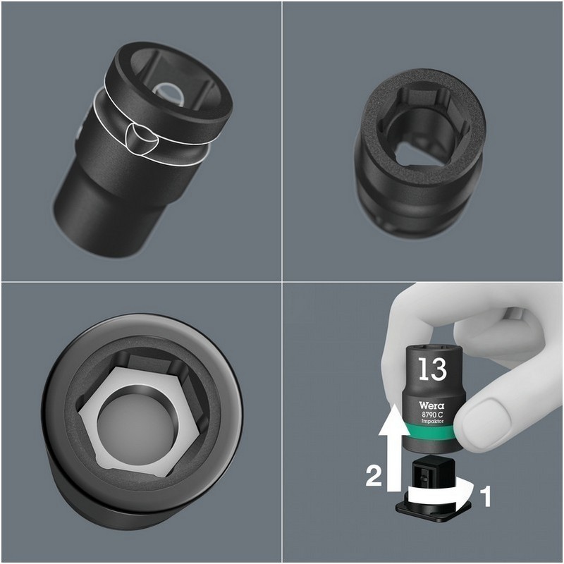 Wera 8790 C Zyklop Impaktor 1/2" Lokma 38x13mm 05004570001