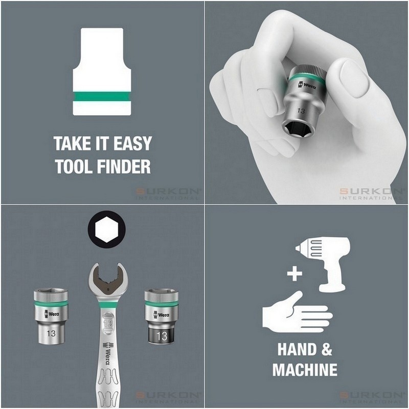 Wera 8790 HMA HF Zyklop 1/4" Lokma 23x6,0mm 05003721001