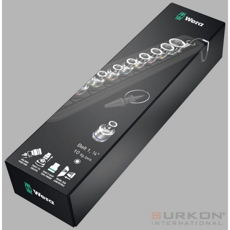 Wera 8790 HMA HF Zyklop 1/4" Lokma Seti Belt A1 05003880001