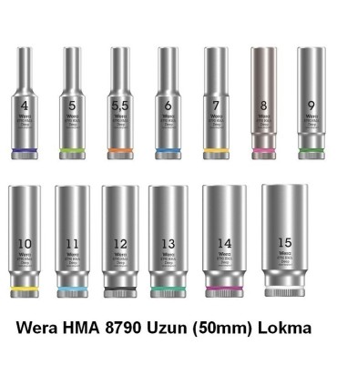 Wera 8790 HMA Zyklop 1/4" Deep Lokma 50x11mm 05004508001