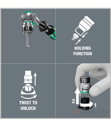 Wera 8790 HMA Zyklop 1/4" Lokma Seti Belt A4 05003883001