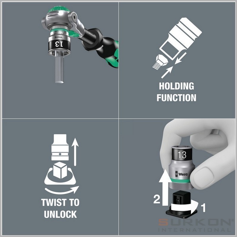 Wera 8790 HMA Zyklop 1/4" Lokma Seti Belt A4 05003883001