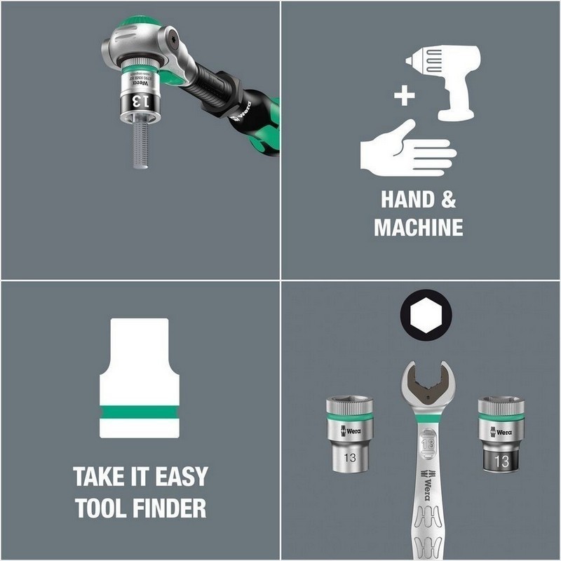 Wera 8790 HMB HF Zyklop 3/8" Lokma 29x16mm 05003750001