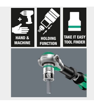 Wera 8790 HMC HF Zyklop 1/2" Lokma 37x19mm 05003739001