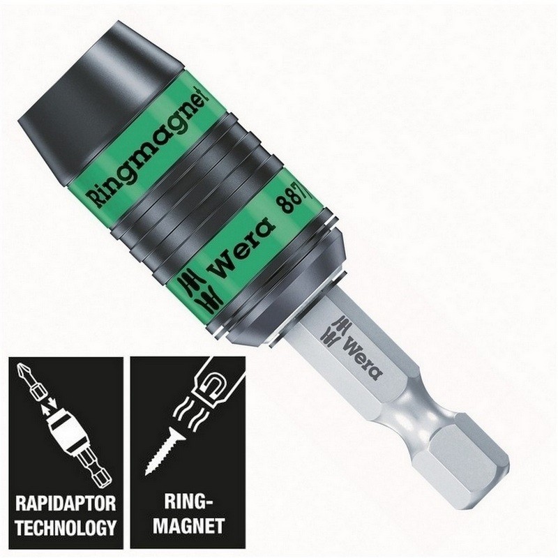 Wera 887/4 RR Rapidaptor Mıknatıslı Bits Tutucu 57mm 05052490001