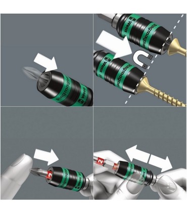 Wera 887/4 RR Rapidaptor Mıknatıslı Bits Tutucu 57mm 05052490001