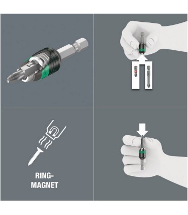 Wera 887/4 RR Rapidaptor Mıknatıslı Bits Tutucu 57mm 05052490001