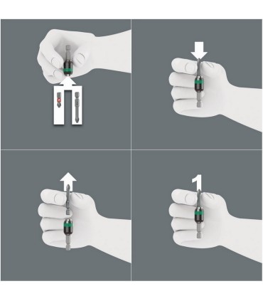 Wera 887/4 RR Rapidaptor Mıknatıslı Bits Tutucu 57mm 05052490001