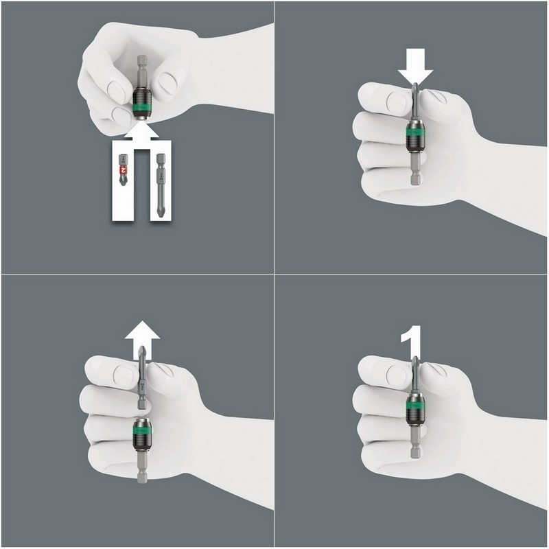 Wera 887/4 RR SB Rapidaptor Mıknatıslı Bits Tutucu 57mm 05073511001